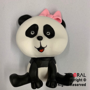 ADORNO OSO PANDA CON MOO ROSA A.PORC FRIA x 1